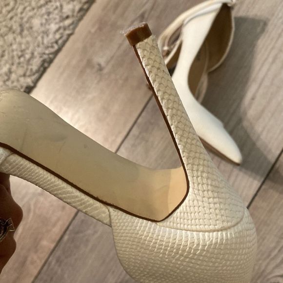 JUST FAB Size 7 Stilettos Faux Snakeskin - Picture 7 of 7